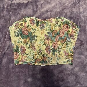 Princess Polly Floral Tapestry Crop Top